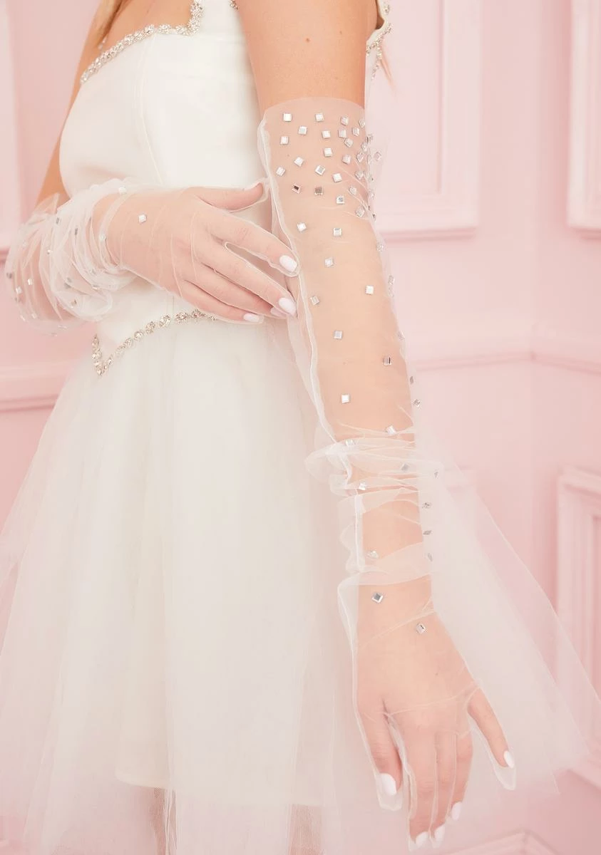 Kerry Parker Stardust Sheer Tulle Gloves - Image 2