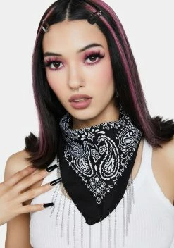 Stinnys Black Knox Chained Bandana