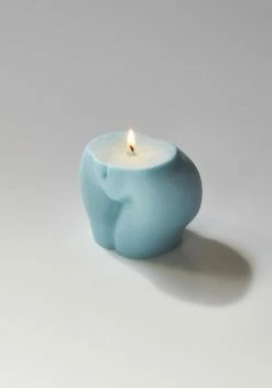 DECOR ATE ME STUDIOS Large Baby Blue Derriere Candle