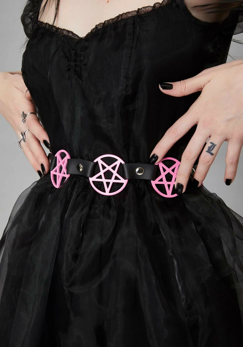 Funk Plus Pink Pentagram Waist Belt