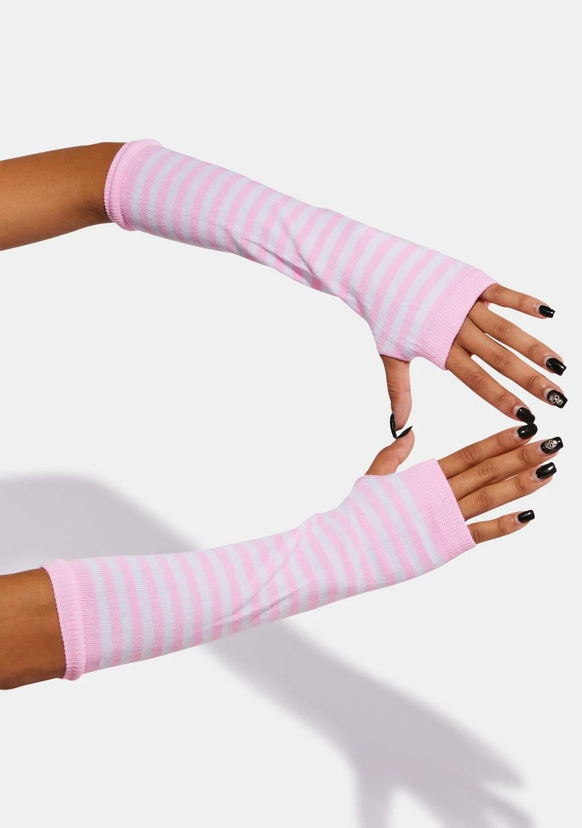 X_PTLHZ Taffy Have A Lick Fingerless Gloves - Image 2