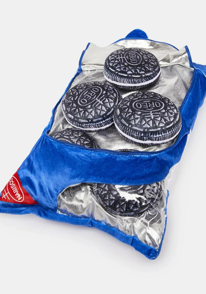 X_Iscream Oreo Cookies Packaging Fleece Pillow - Image 2