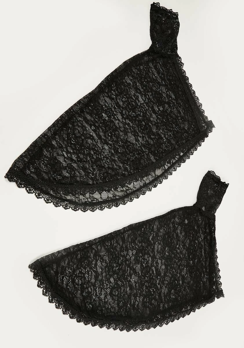 Widow Bloody Mary Lace Bell Sleeves - Image 3