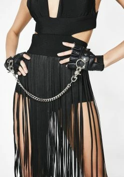 Funk Plus Kept Chained Fingerless Gloves