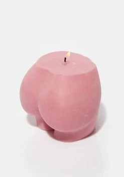 DECOR ATE ME STUDIOS Large Baby Pink Derriere Candle
