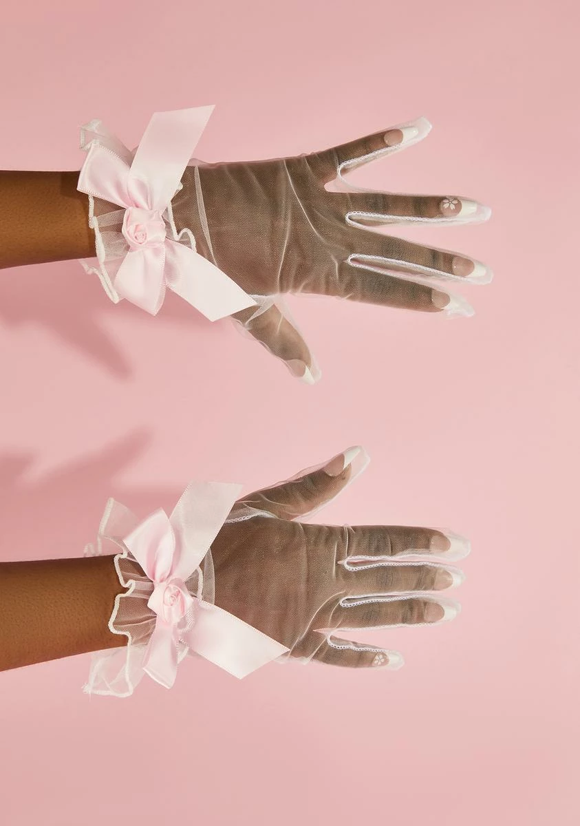 X_CIEL Dainty Looks Sheer Gloves - Image 3