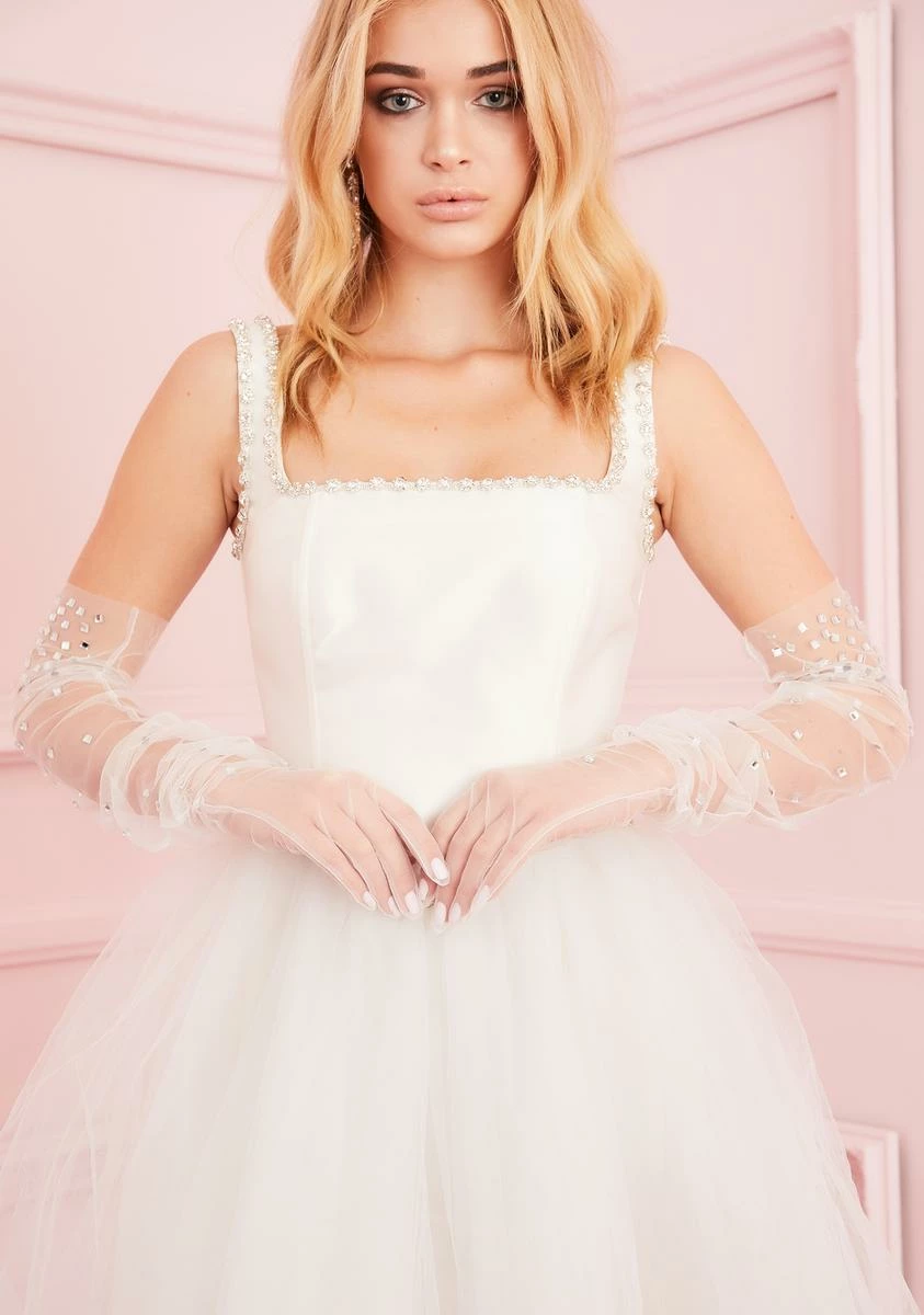 Kerry Parker Stardust Sheer Tulle Gloves