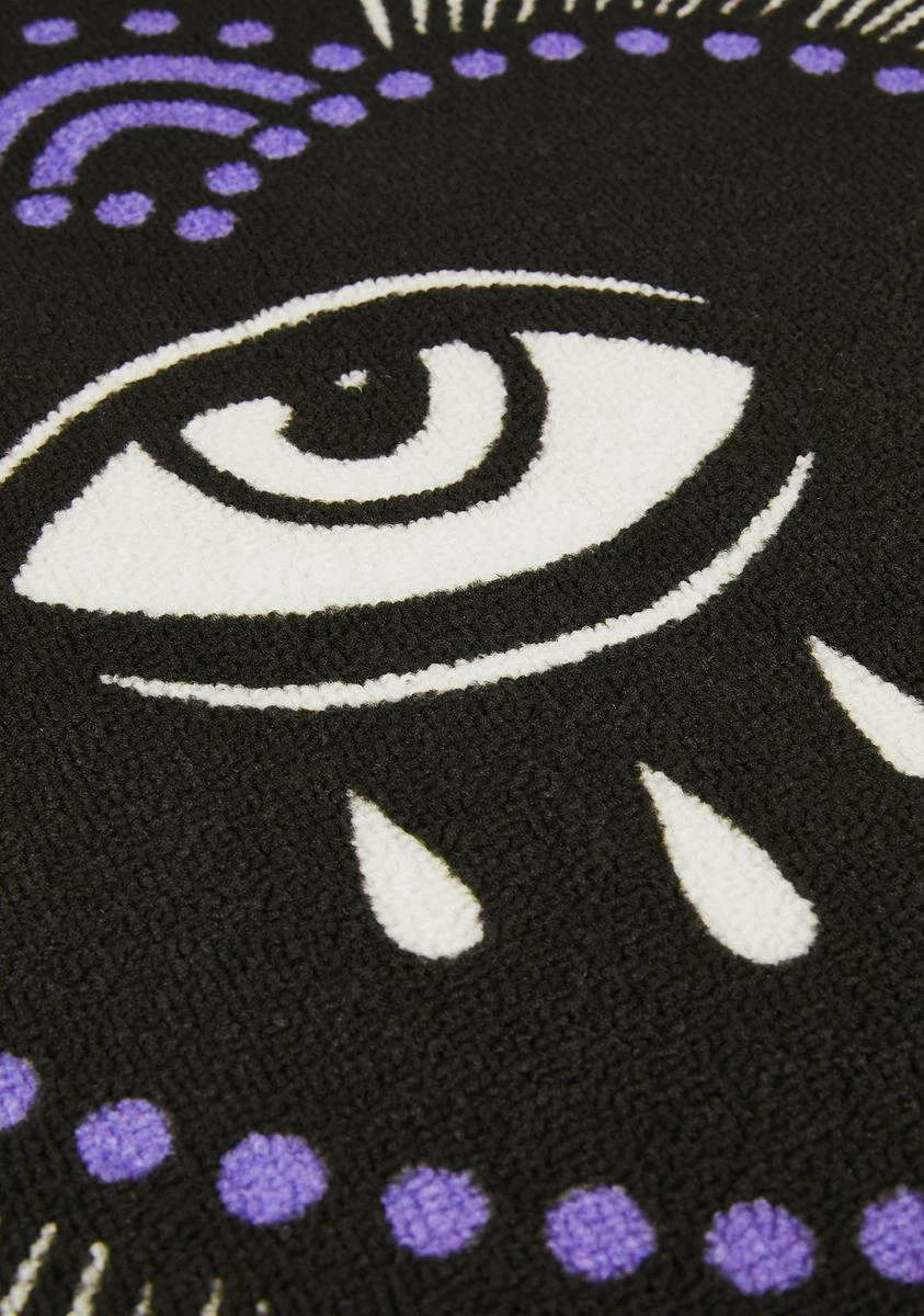Too Fast Purple & Black Eye Rug - Image 2
