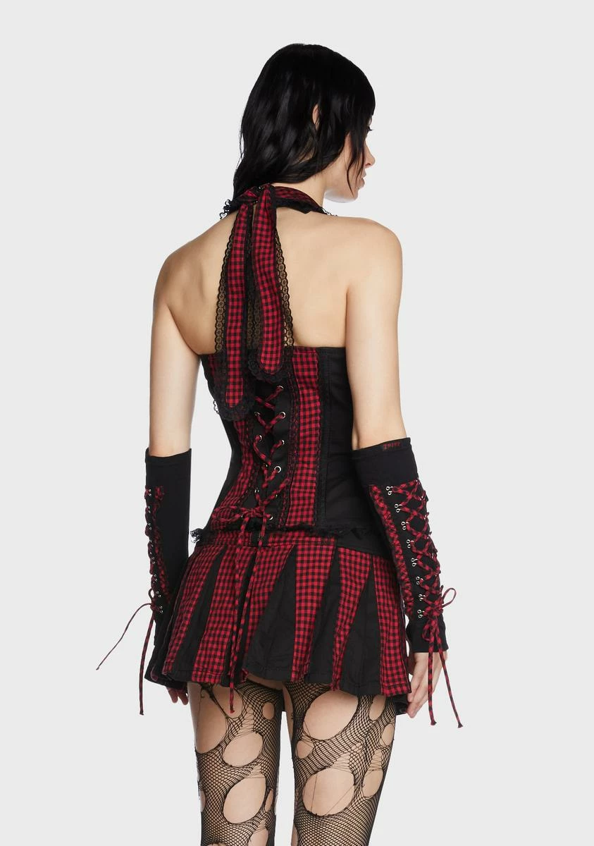 TRIPP NYC Red And Black Bo Peep Arm Warmers - Image 4