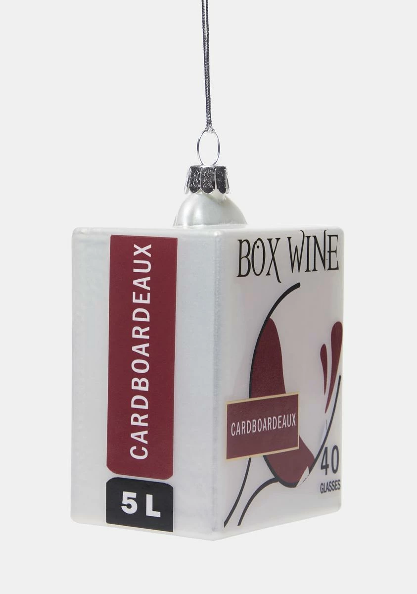 X_Cody Foster Holiday Cheers Boxed Wine Ornament - Image 2