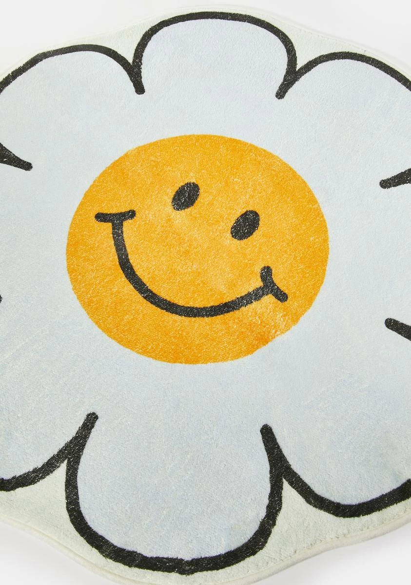 X_PTLHZ Aqua Joyful Day Daisy Rug - Image 2