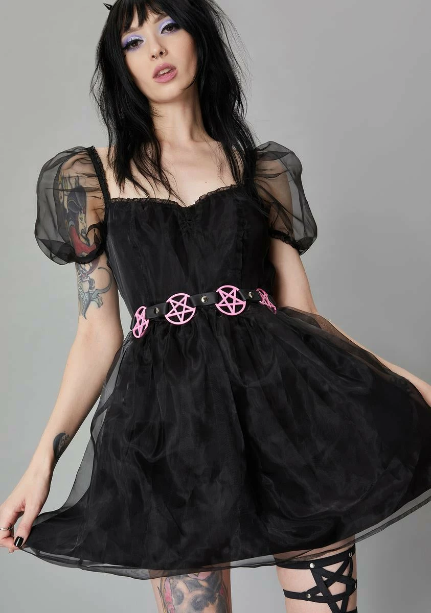 Funk Plus Pink Pentagram Waist Belt - Image 4