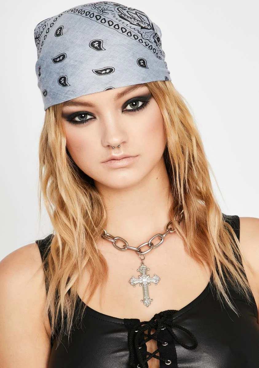 X_Ana Accessories Ain't Half Bad Bandana Scarf - Image 2