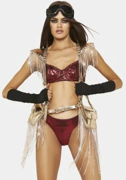 Club Exx Center Star Fringe Harness
