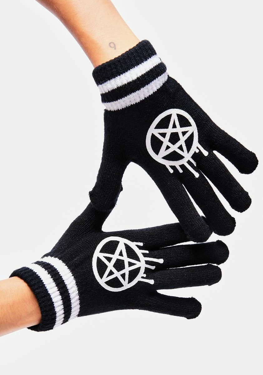 Too Fast Sporty Gram Knit Gloves - Image 2