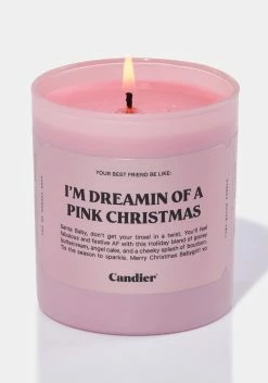 Ryan Porter Pink Christmas Candle