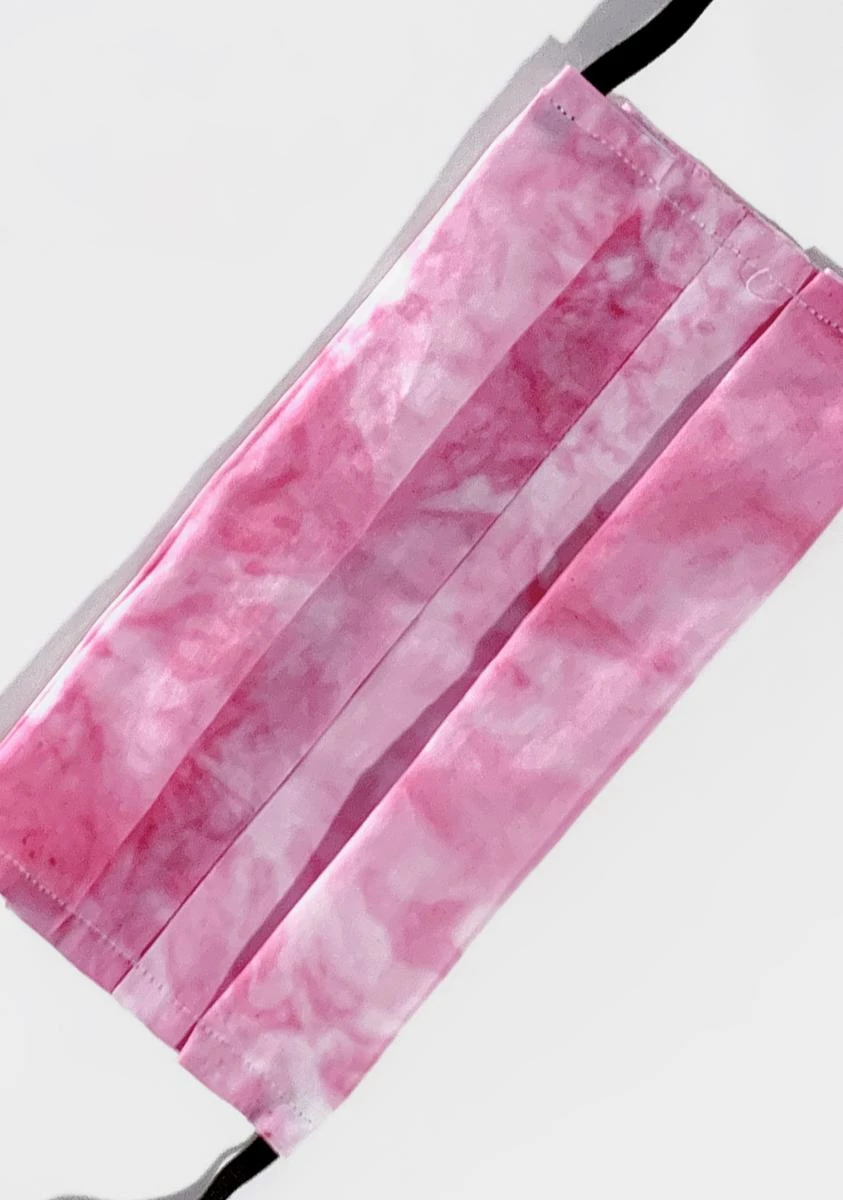 X_Fame Accessories Good Vibrations Tie Dye Face Mask - Image 3