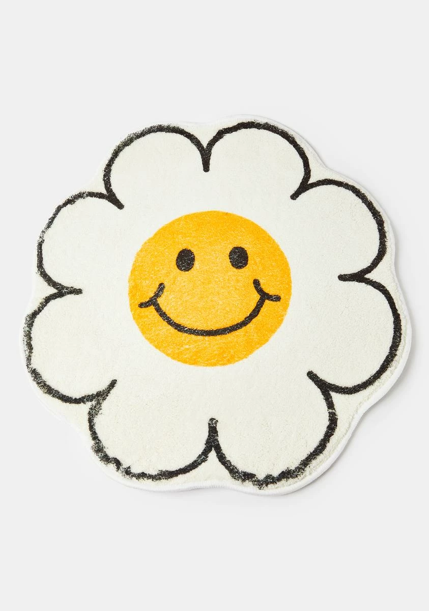 X_PTLHZ Happy As Can Be Flower Rug