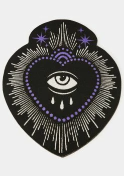 Too Fast Purple & Black Eye Rug