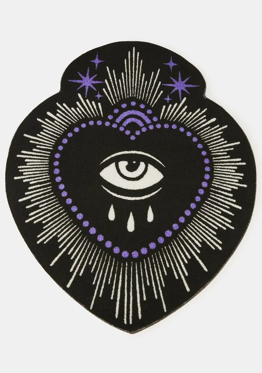 Too Fast Purple & Black Eye Rug