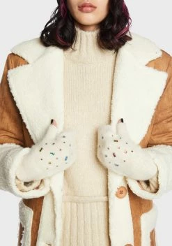 X_Fame Accessories Warm Hands Knit Gloves