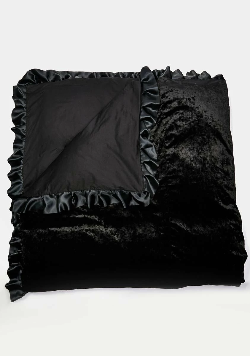 Dolls Home Sinister Snooze Velvet Duvet Cover - Image 2