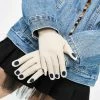X_Ana Accessories Iced Nails Before Males Knit Gloves