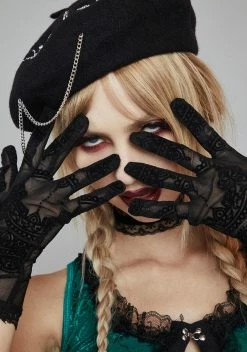 Widow See Me After Class Mesh Gloves