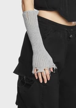 THE KRIPT Grey Moshe Knit Gloves