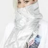 X_Impulse Fashion Accessories Platinum Chillin' Babe Puffer Scarf