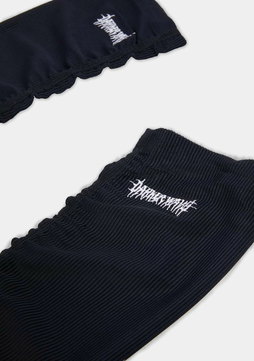 DARKER WAVS Kickdrum Ribbed Logo Arm Warmers - Image 3