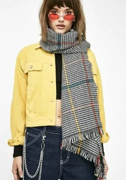 X_Impulse Fashion Accessories Book Smartz Plaid Scarf