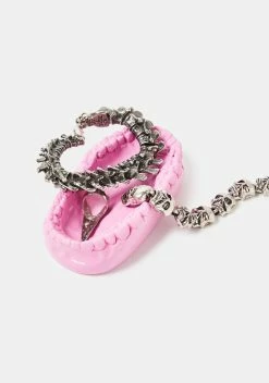 THE BLACKENED TEETH Pink Teeth Trinket Tray