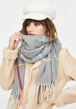 X_Impulse Fashion Accessories Precisely Right Plaid Scarf
