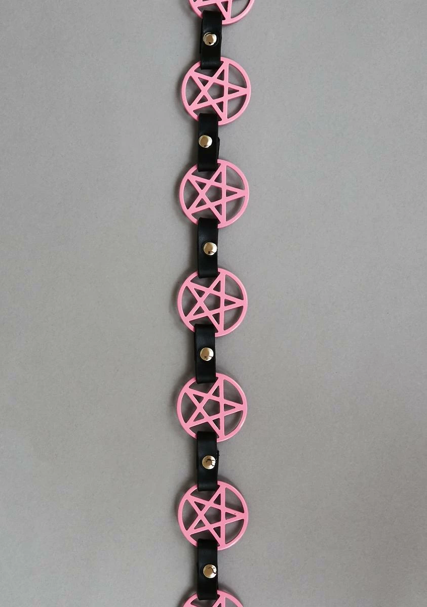Funk Plus Pink Pentagram Waist Belt - Image 3