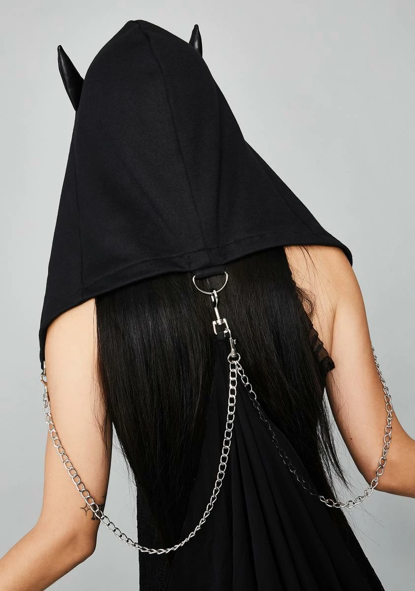 Widow Bite Night Hooded Bat Cape - Image 4