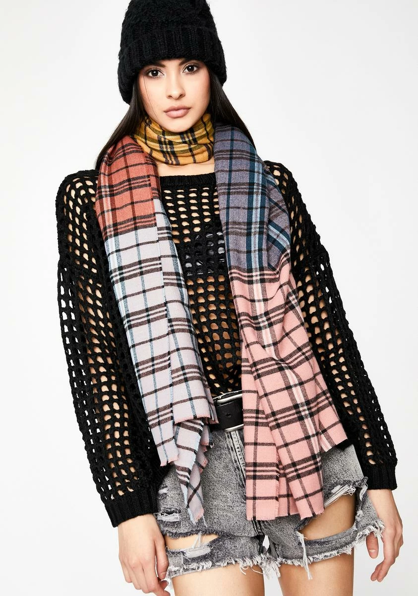 X_Ana Accessories I'm Cozy Plaid Scarf
