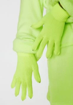 X_Impulse Fashion Accessories Martian Madness Neon Gloves