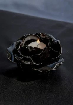 Alchemy England Black Rose Candle Holder