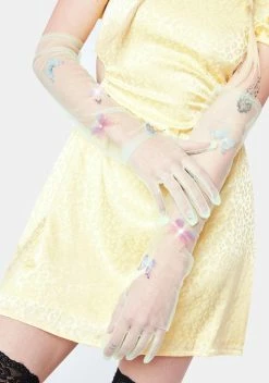 X_PTLHZ Honey Wings Sheer Gloves