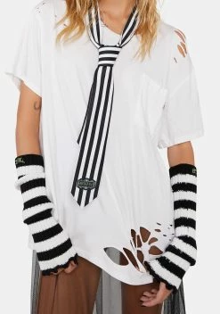 Dolls Kill X Beetlejuice Scare Alike Skinny Tie