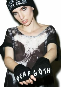 KILLSTAR Dead Goth Fingerless Gloves