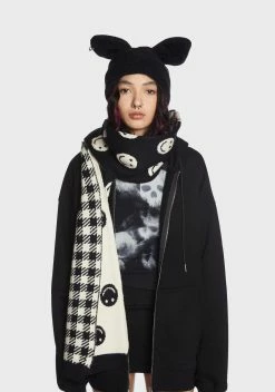 X_Fame Accessories Not So Happy Knit Scarf