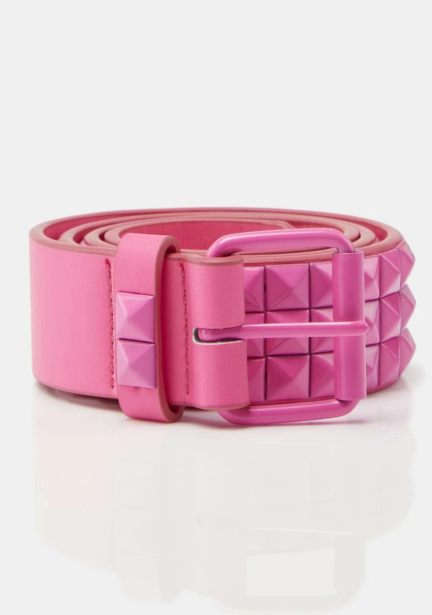 X_CIEL Bubblegum High Score Studded Belt - Image 2