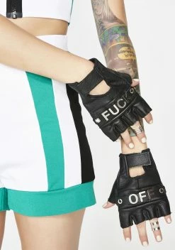 Funk Plus Wanna Rumble? Fingerless Gloves