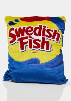 X_Iscream Swedish Fish Packaging Fleece Pillow