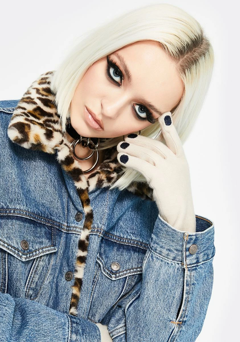 X_Ana Accessories Iced Nails Before Males Knit Gloves - Image 3