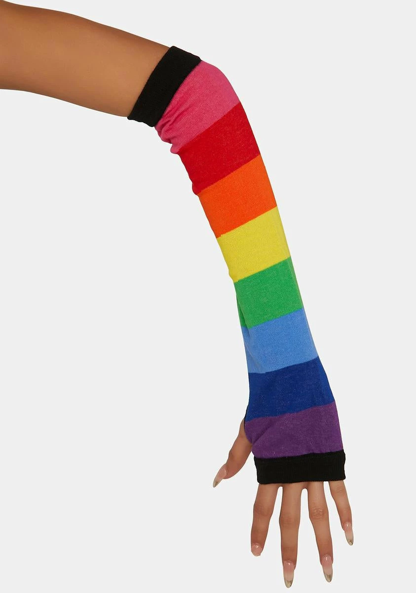 X_CIEL Call Me Lucky Rainbow Gloves - Image 2