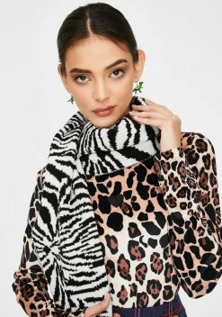 X_Ana Accessories Safari Chic Zebra Print Scarf