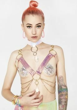 Seagypsy Couture Sunset Prism Dragon Crystal Harness